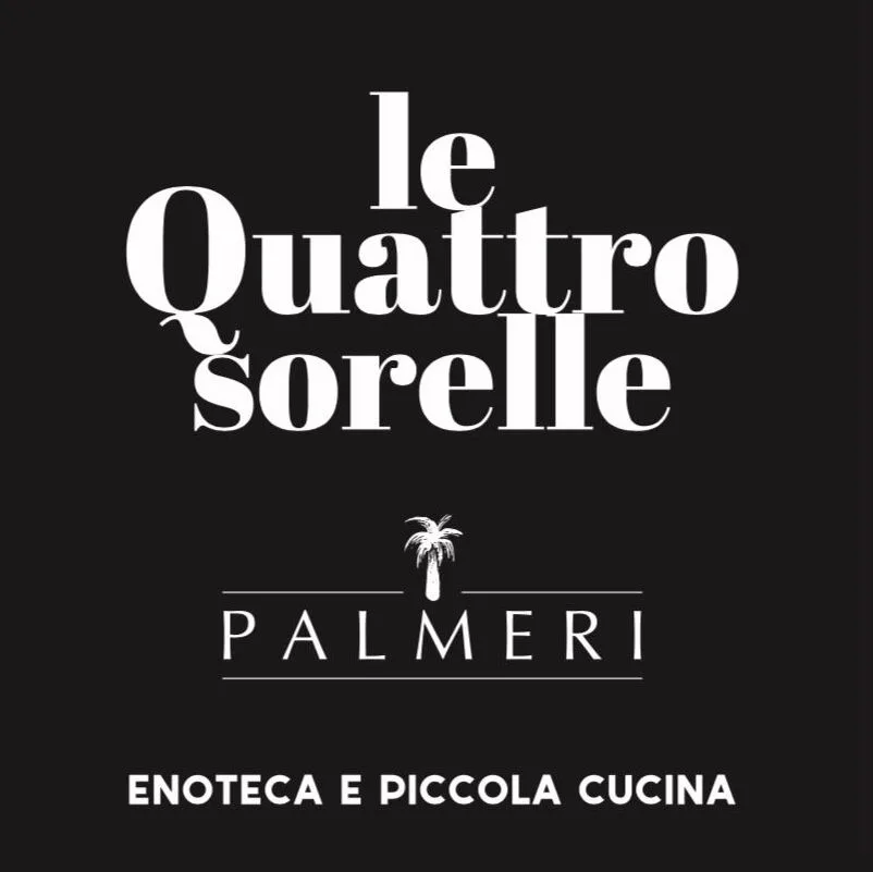Logo del ristornate Le Quattro Sorelle in bianco e nero